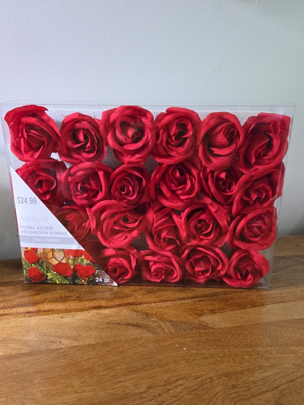 Ashland Red Faux Rose Flower Accents - Pack